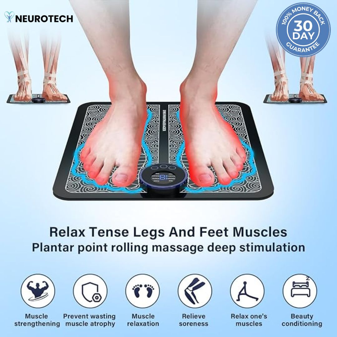 NeuroTech Foot Massager for Long-Lasting Foot Pain Relief | EMS Foot Massager